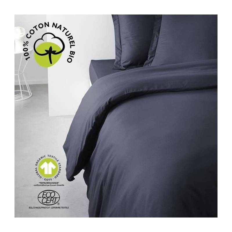 Housse de couette - TODAY - 220 x 240 cm - Coton - Organic Navy Housse de couette - TODAY - 220 x 240 cm - Coton - Organic Navy