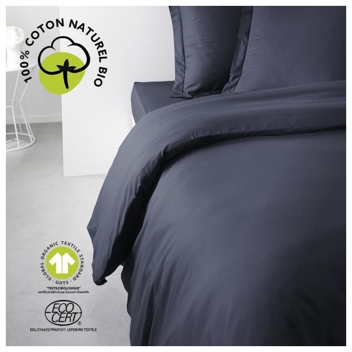 Housse de couette - TODAY - 220 x 240 cm - Coton - Organic Navy Housse de couette - TODAY - 220 x 240 cm - Coton - Organic Navy