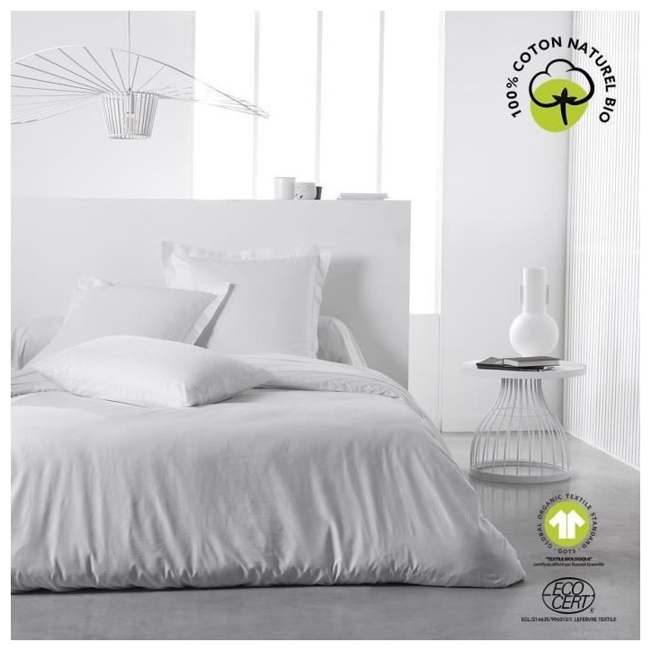 Housse de couette - TODAY - 240 x 260 cm - Coton - Organic Craie