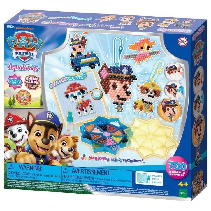 Le mega coffret - AQUABEADS - Pat'Patrouille - 800 perles - Des 4 ans Le mega coffret - AQUABEADS - Pat'Patrouille - 800 perles - Des 4 ans