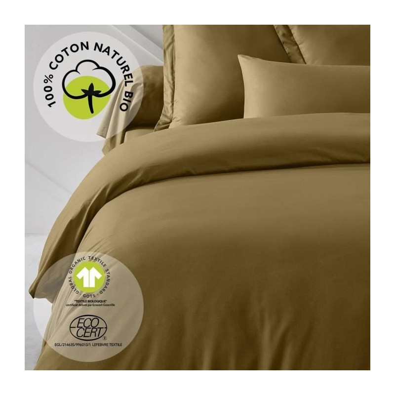 Housse de couette - TODAY - 240 x 260 cm - Coton - Organic Bronze Housse de couette - TODAY - 240 x 260 cm - Coton - Organic Bronze