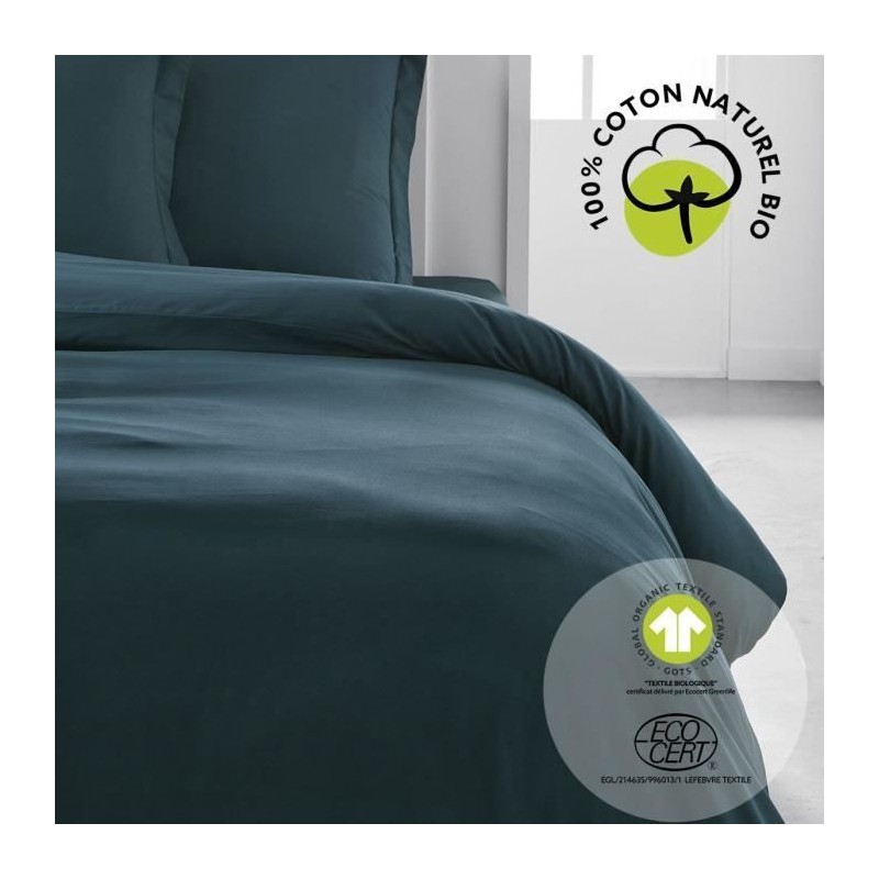 Housse de couette - TODAY - 240 x 260 cm - Coton - Organic Paon Housse de couette - TODAY - 240 x 260 cm - Coton - Organic Paon