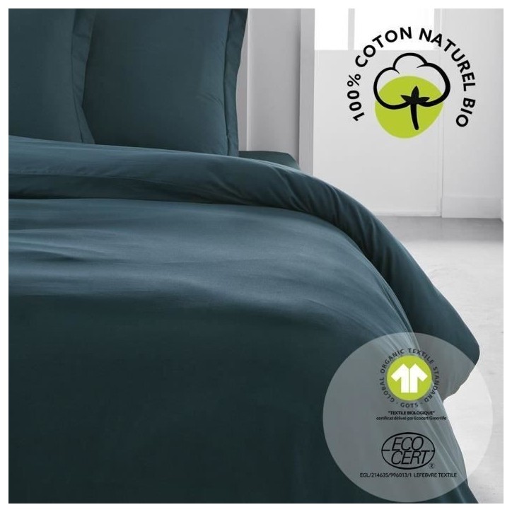 Housse de couette - TODAY - 240 x 260 cm - Coton - Organic Paon Housse de couette - TODAY - 240 x 260 cm - Coton - Organic Paon
