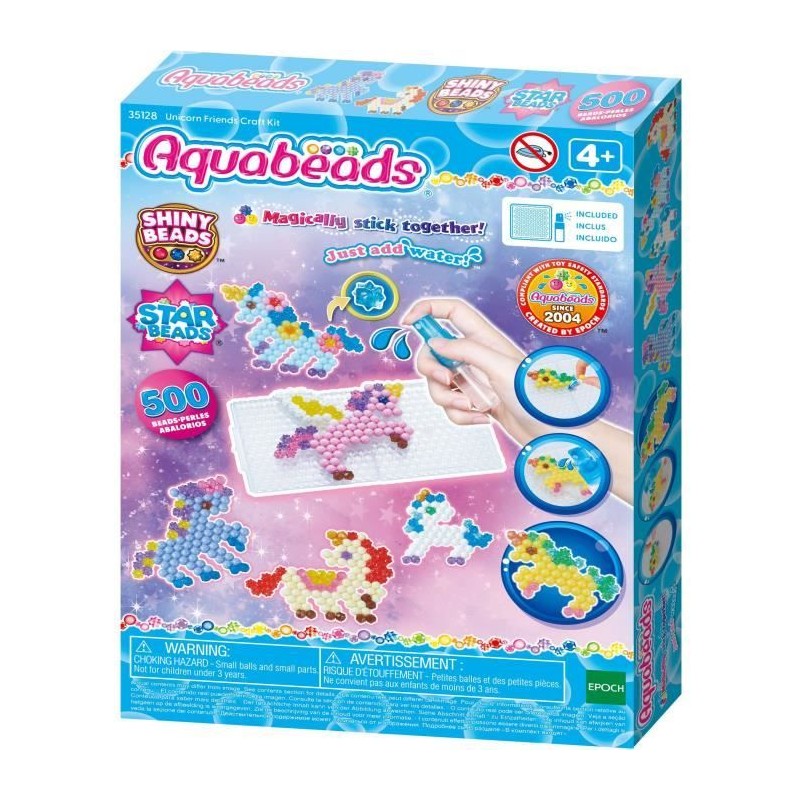 Le Kit des amies licornes - AQUABEADS - 800 perles - Des 4 ans Le Kit des amies licornes - AQUABEADS - 800 perles - Des 4 ans
