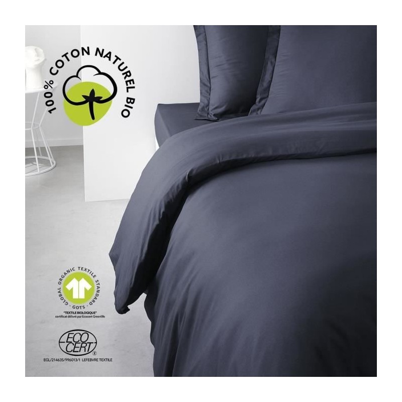 Housse de couette - TODAY - 240 x 260 cm - Coton - Organic Navy Housse de couette - TODAY - 240 x 260 cm - Coton - Organic Navy