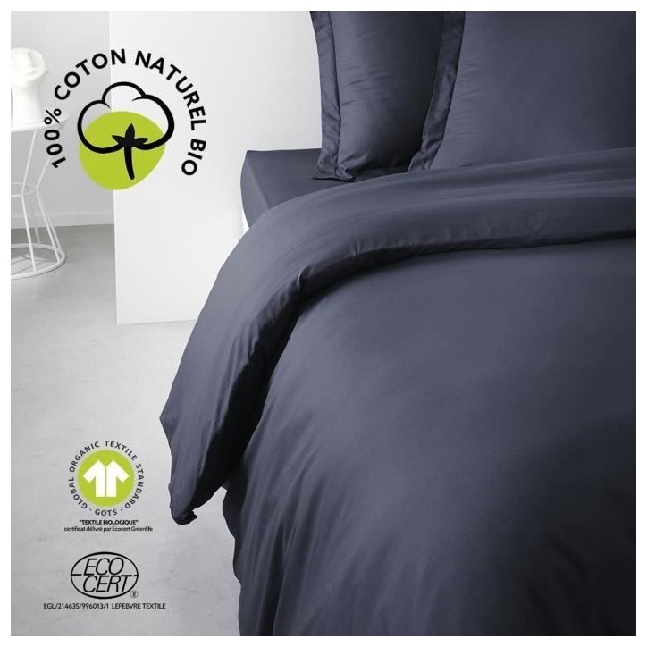 Housse de couette - TODAY - 240 x 260 cm - Coton - Organic Navy