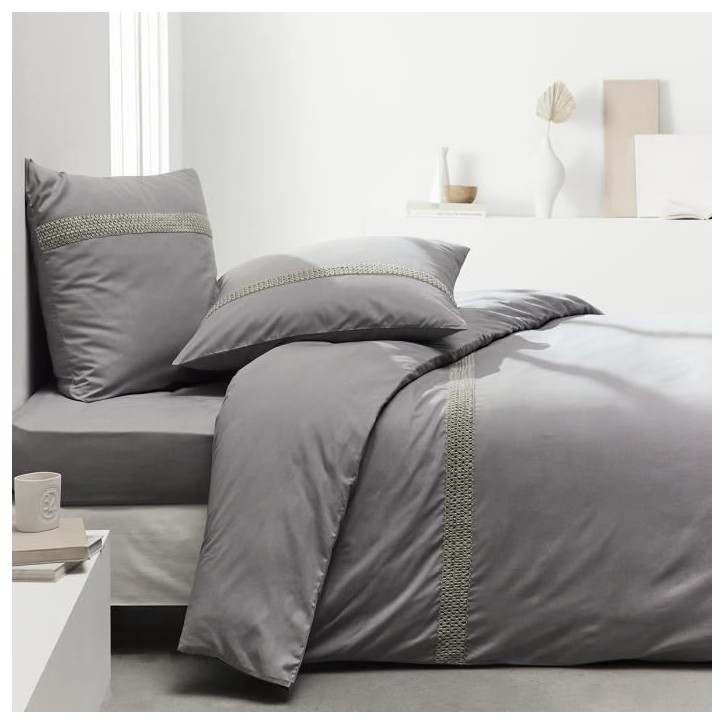 Drap housse Maison Lefebvre DH 2 pers 140x190cm Bonnet 30cm 100% coton 78 fils