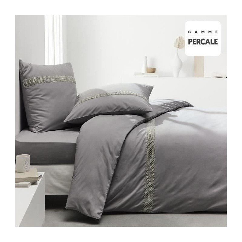 Housse de couette Maison Lefebvre HC Macrame Coton Percale 220x240 cm Housse de couette Maison Lefebvre HC Macrame Coton Percale 220x240 cm