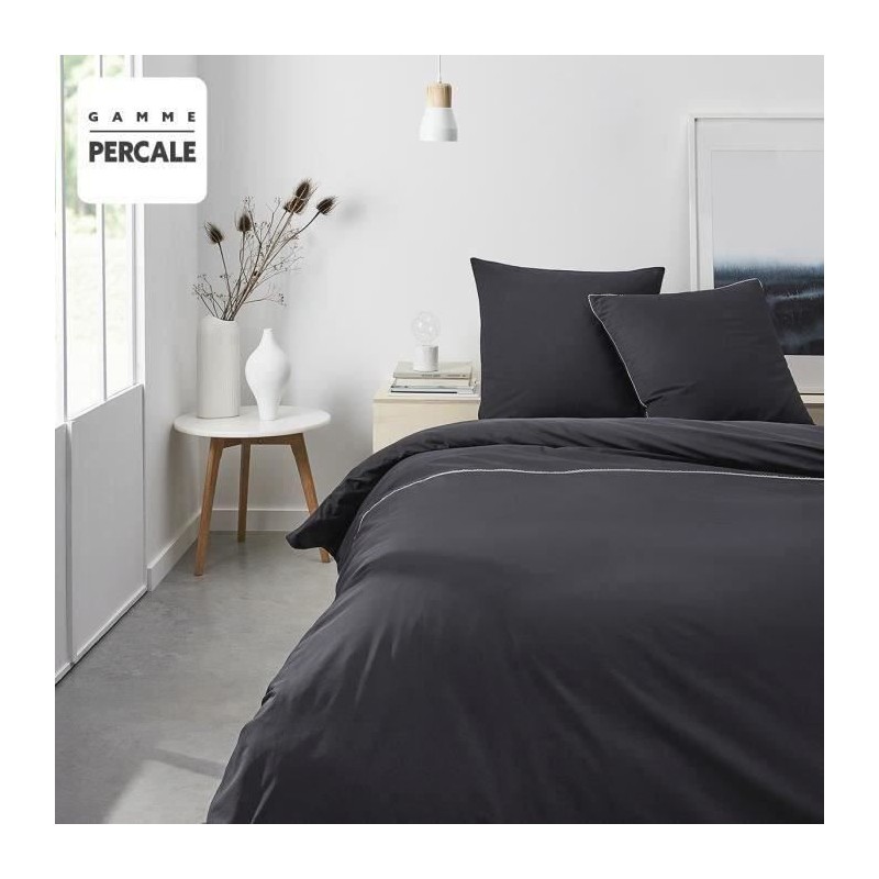 Parure de lit TODAY Noir 240x260 cm Parure de lit TODAY Noir 240x260 cm
