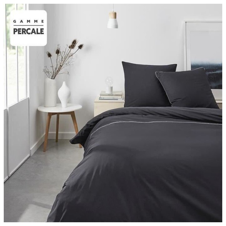 Parure de lit TODAY Noir 240x260 cm Parure de lit TODAY Noir 240x260 cm