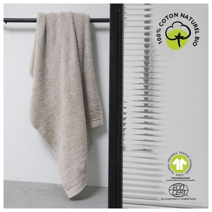Serviette de bain - TODAY - 50 x 90 cm - Coton - Organic Dune