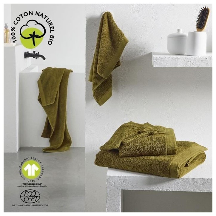 Serviette de bain - TODAY - 50 x 90 cm - Coton - Organic Bronza Serviette de bain - TODAY - 50 x 90 cm - Coton - Organic Bronza