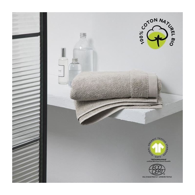 Drap de bain - TODAY - 70 x 130 cm - Coton - Organic Dune