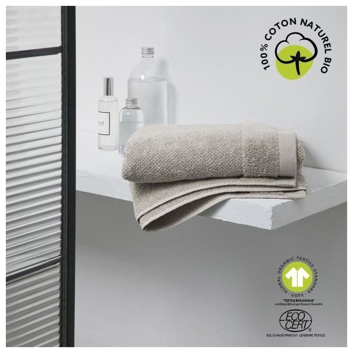 Drap de bain - TODAY - 70 x 130 cm - Coton - Organic Dune