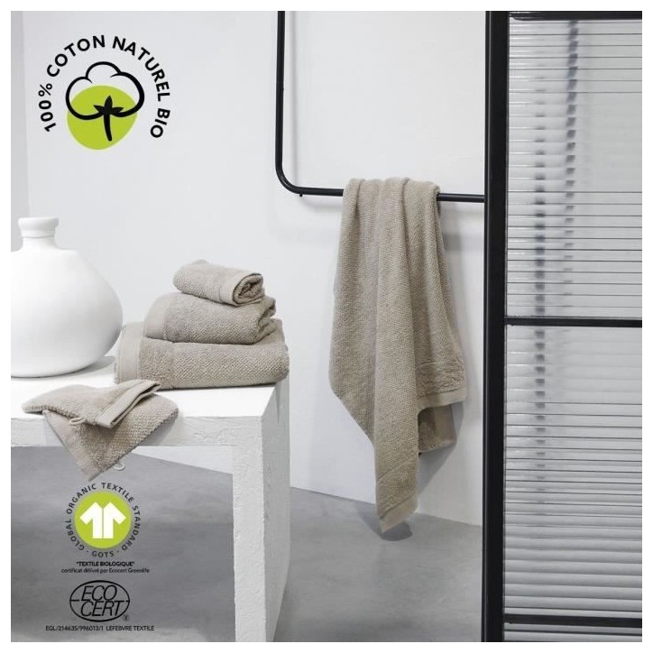 Drap de bain - TODAY - 70 x 130 cm - Coton - Organic Dune