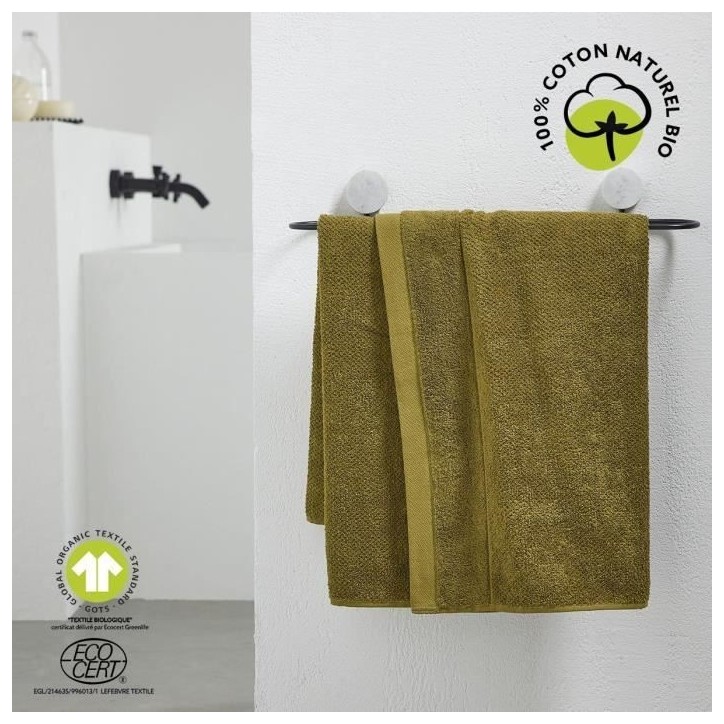 Drap de bain - TODAY - 70 x 130 cm - Coton - Organic Bronze