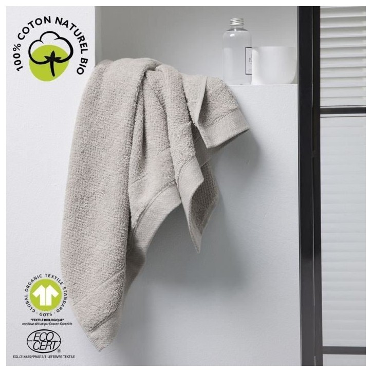 Maxi drap de bain - TODAY - 90 x 150 cm - Coton - Organic Dune