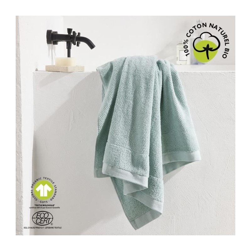 Maxi drap de bain - TODAY - 90 x 150 cm - Coton - Organic Celadon Maxi drap de bain - TODAY - 90 x 150 cm - Coton - Organic Celadon