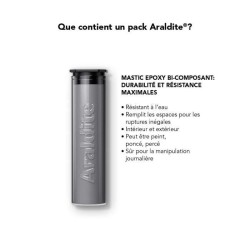 Pâte époxy réparatrice - CYANOLIT - Araldite - Pâte - 50 g - Idéa