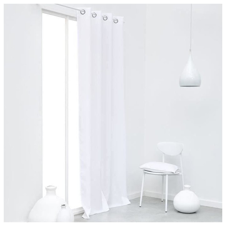 Rideau a oeillets - 140X240 - Craie - TODAY Essential - 356002