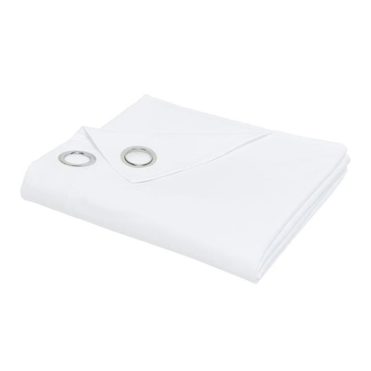 Rideau TODAY isolant a oeillets uni Blanc 140x240 cm