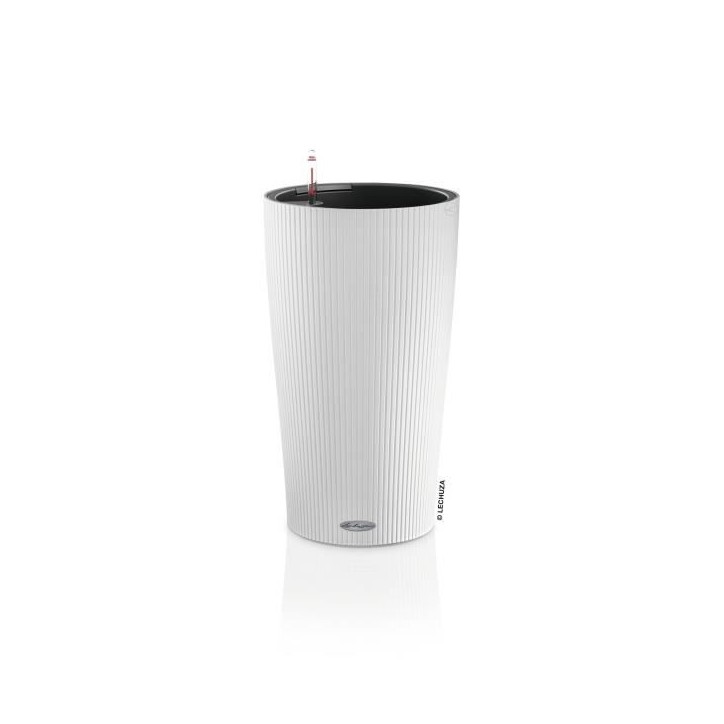 LECHUZA Pot de fleurs - Cilindro color 23 - Ø 23 x 41 cm - 6 L - Kit complet - Blanc LECHUZA Pot de fleurs - Cilindro color 23 - Ø 23 x 41 cm - 6 L - Kit complet - Blanc