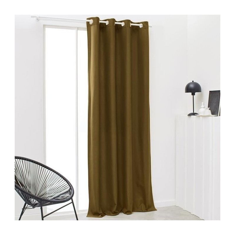 Rideau TODAY isolant a oeillets uni Bronze 140x240 cm Rideau TODAY isolant a oeillets uni Bronze 140x240 cm