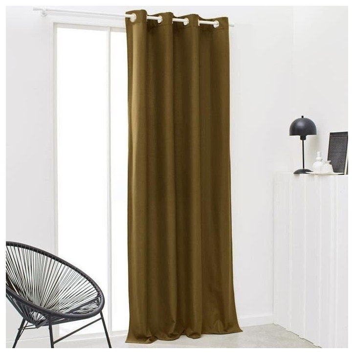 Rideau TODAY isolant a oeillets uni Bronze 140x240 cm Rideau TODAY isolant a oeillets uni Bronze 140x240 cm