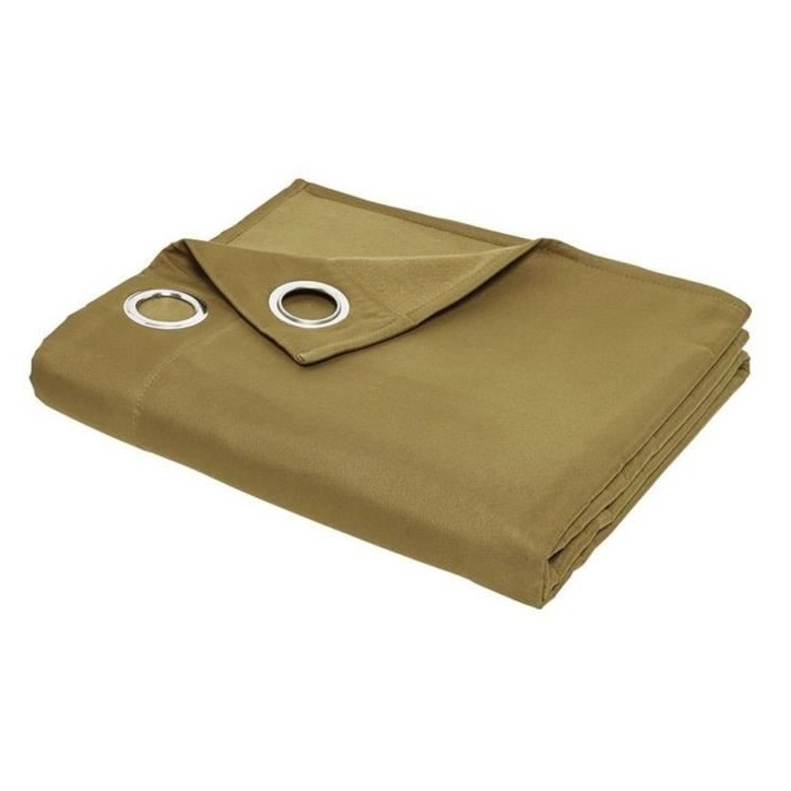 Rideau TODAY isolant a oeillets uni Bronze 140x240 cm Rideau TODAY isolant a oeillets uni Bronze 140x240 cm