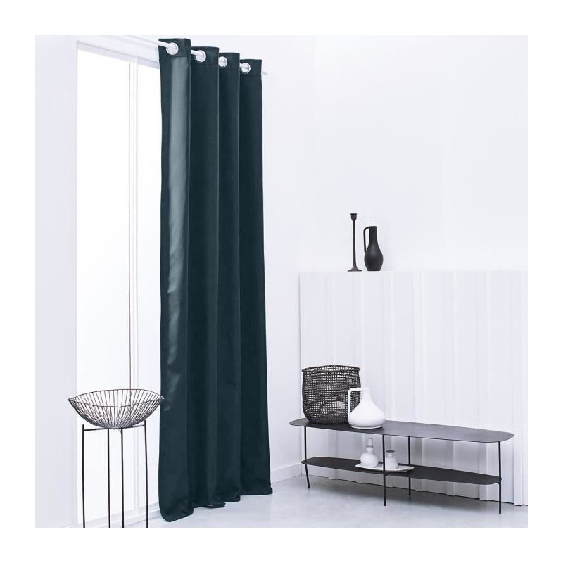 TODAY Rideau Isolant Thermique Essential Uni - 140 x 240 cm - Paon TODAY Rideau Isolant Thermique Essential Uni - 140 x 240 cm - Paon