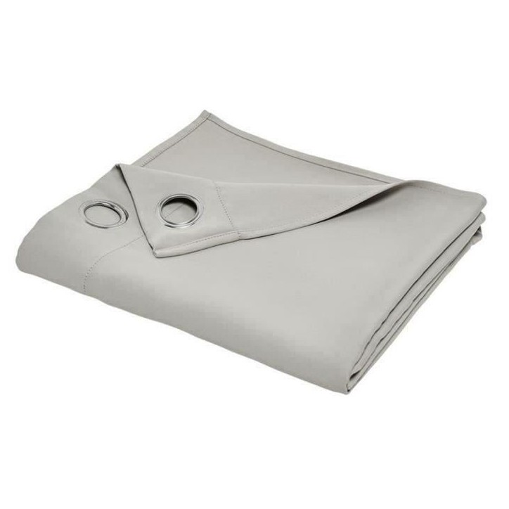 Rideau occultant TODAY a oeillets uni Beige 140x240 cm Rideau occultant TODAY a oeillets uni Beige 140x240 cm