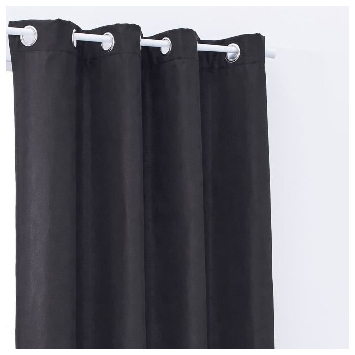 Rideau occultant TODAY a oeillets uni Gris anthracite 140x240 cm Rideau occultant TODAY a oeillets uni Gris anthracite 140x240 cm