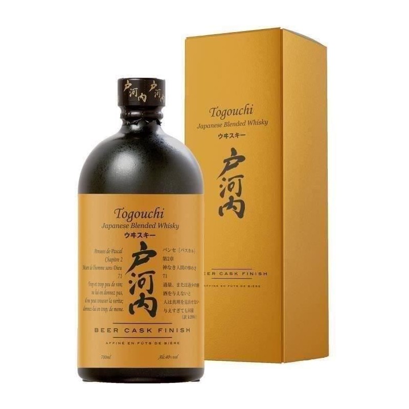 Togouchi - Beer Cask Finish - Blended Whisky - 40,0 % Vol. - 70 cl Togouchi - Beer Cask Finish - Blended Whisky - 40,0 % Vol. - 70 cl