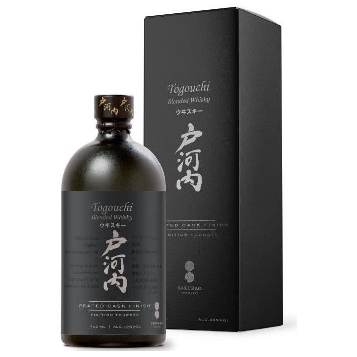 Togouchi - Finition Tourbée - Blended Whisky Japonais - 40,0% Vol. - 70 cl - Etui