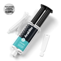 Colle époxy bi-composant - CYANOLIT - Araldite - Crystal - 24 ml - Tr