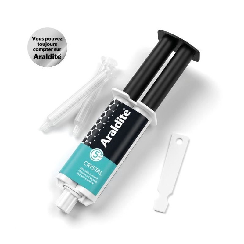 Colle époxy bi-composant - CYANOLIT - Araldite - Crystal - 24 ml - Tr