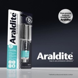 Colle époxy bi-composant - CYANOLIT - Araldite - Crystal - 24 ml - Tr