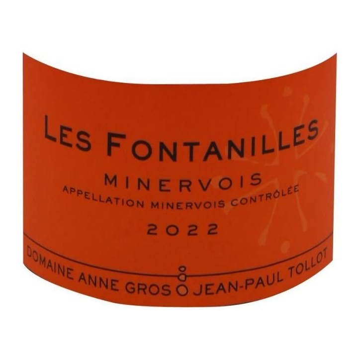 Domaine Anne Gros et Jean Paul Tollot Cuvée les Fontanilles 2022 Minervois - Vin rouge de Languedoc-Roussillon