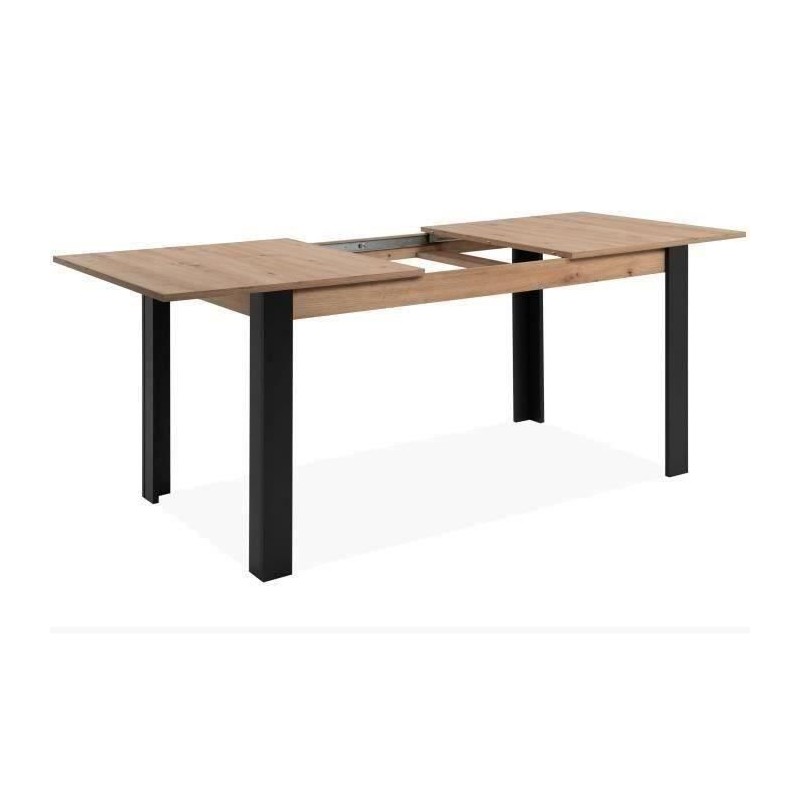 Table a manger extensible - 150-200 x 75 x 80 cm - chene noir - TOLOSA Table a manger extensible - 150-200 x 75 x 80 cm - chene noir - TOLOSA