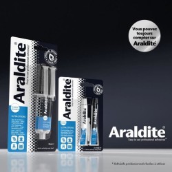 Colle époxy bi-composant - ARALDITE - Standard - 24 ml - Prise longue