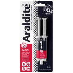 Colle époxy bi-composant - CYANOLIT - Araldite - Rapid - 24 ml - Pris
