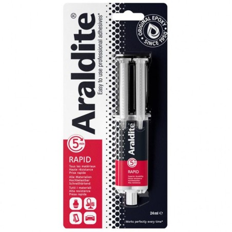 Colle époxy bi-composant - CYANOLIT - Araldite - Rapid - 24 ml - Pris
