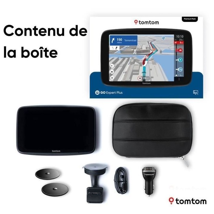 TomTom - GO Expert 7 Plus Premium Pack - GPS Poid Lourd, Bus, voiture - Planification de Parcours - TomTom Traffic - Carte Monde