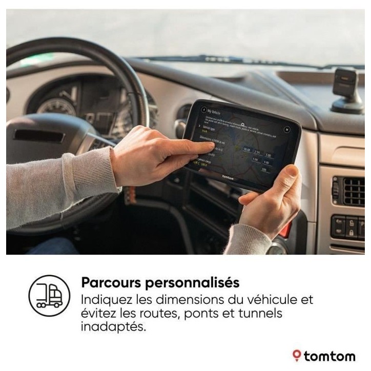 TomTom - GO Expert 7 Plus Premium Pack - GPS Poid Lourd, Bus, voiture - Planification de Parcours - TomTom Traffic - Carte Monde