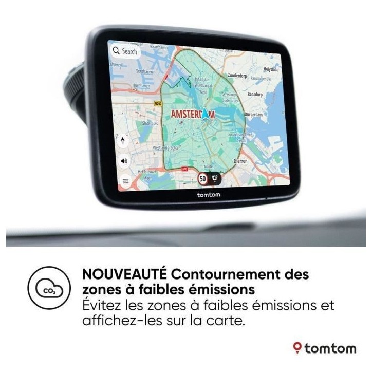 TomTom - GO Superior 6 - GPS Voiture - 6 pouces -TomTom Traffic - 2 ans de services Premium inlcus - Carte Monde