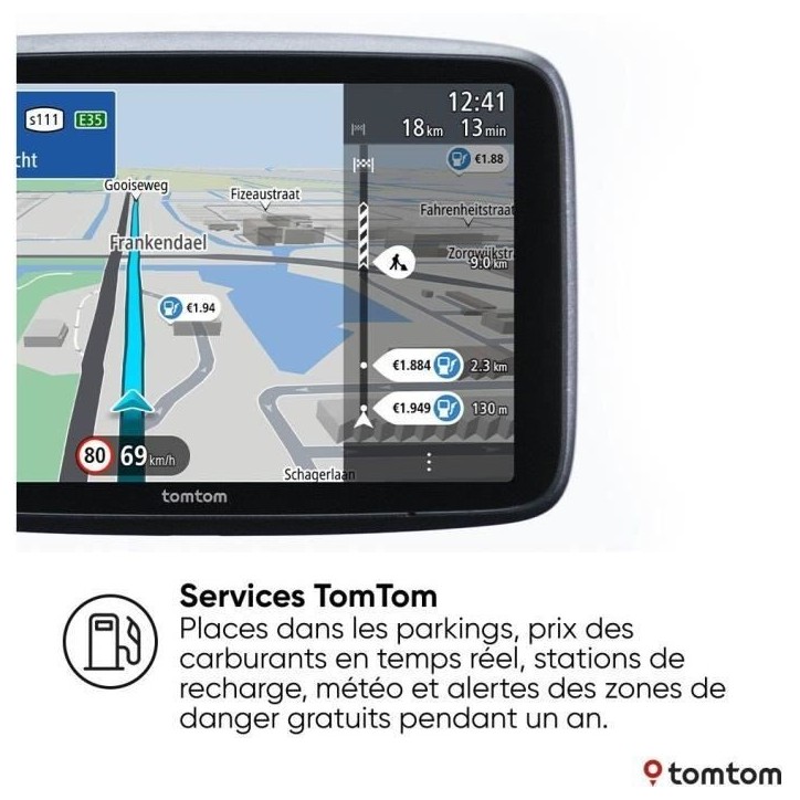 TomTom - GO Superior 7 - GPS Voiture - 7 pouces -TomTom Traffic - 2 ans de services Premium inlcus - Carte Monde TomTom - GO Superior 7 - GPS Voiture - 7 pouces -TomTom Traffic - 2 ans de services Premium inlcus - Carte Monde