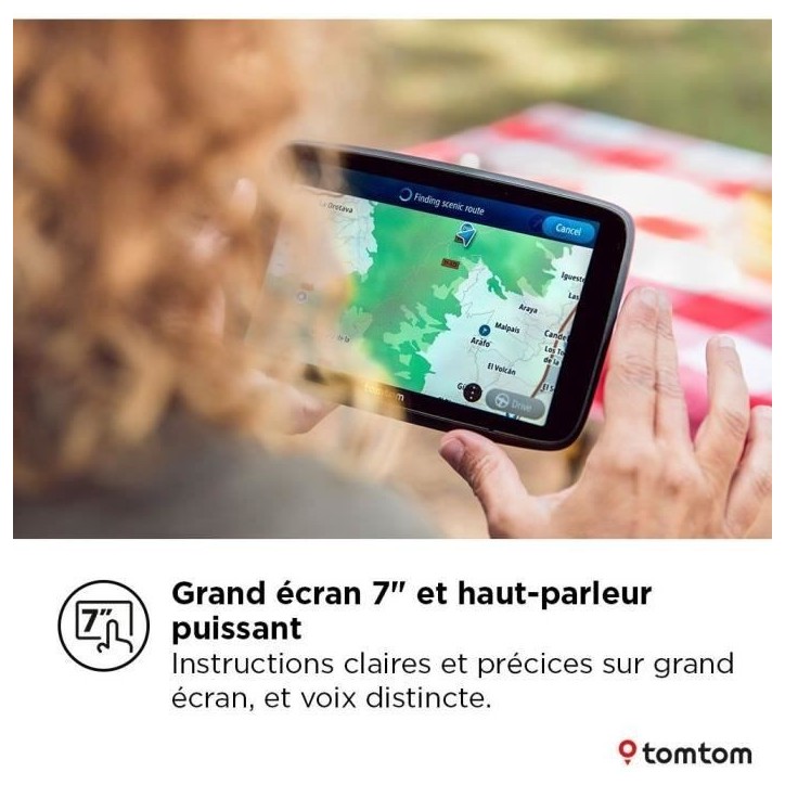 TomTom - GO Camper Max 2eme génération Premium Pack - GPS Camping-car, caravanes et voiture - 7 pouces - Carte Monde