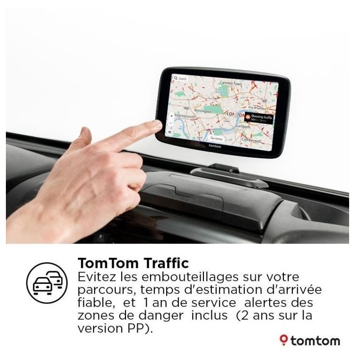 TomTom - GO Camper Max 2eme génération Premium Pack - GPS Camping-car, caravanes et voiture - 7 pouces - Carte Monde
