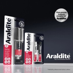Colle époxy bi-composant - CYANOLIT - Araldite - Rapid - 24 ml - Pris