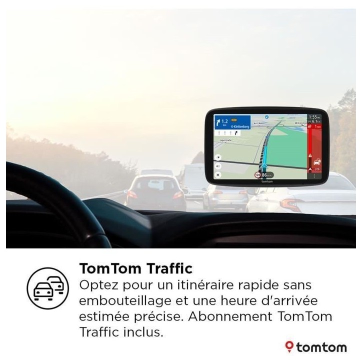TomTom - GO Navigator 7 - GPS Voiture - 7 pouces - TomTom Traffic - Fixation Magnétique - Carte Europe